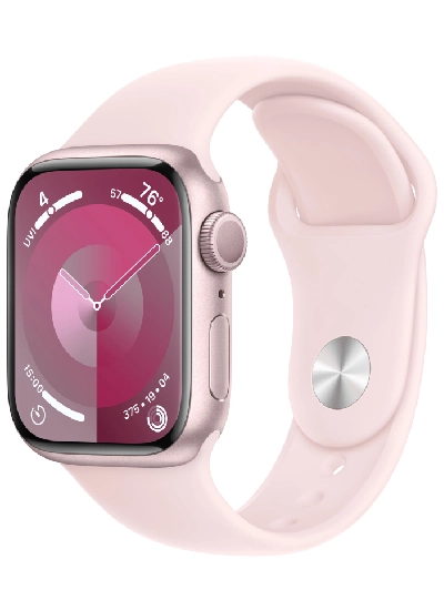 Apple Watch S9, 45 мм, корпус из алюминия розового цвета