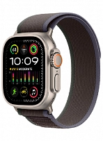 Apple Watch Ultra 2, 49 мм, корпус из титана, ремешок Trail синего/черного цвета